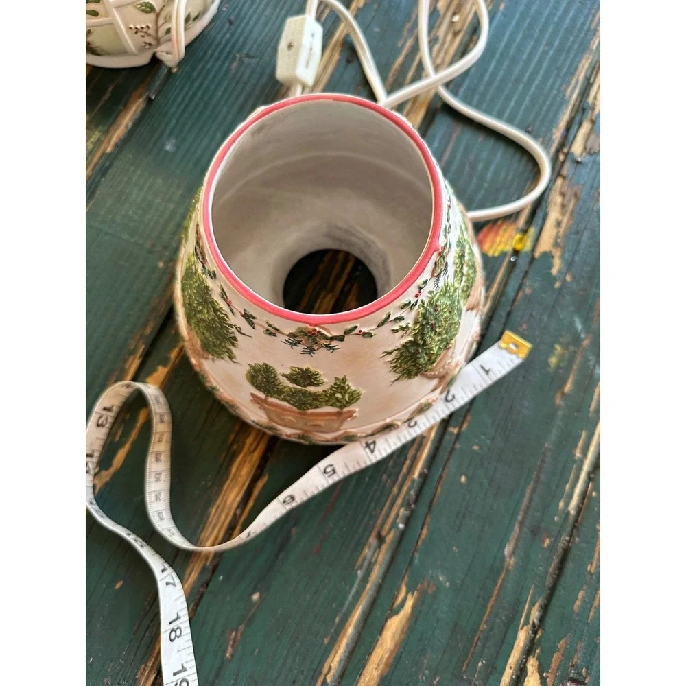 Yankee Candle Berry Festive Electric Tart Warmer‎ Ceramic Christmas Topiary